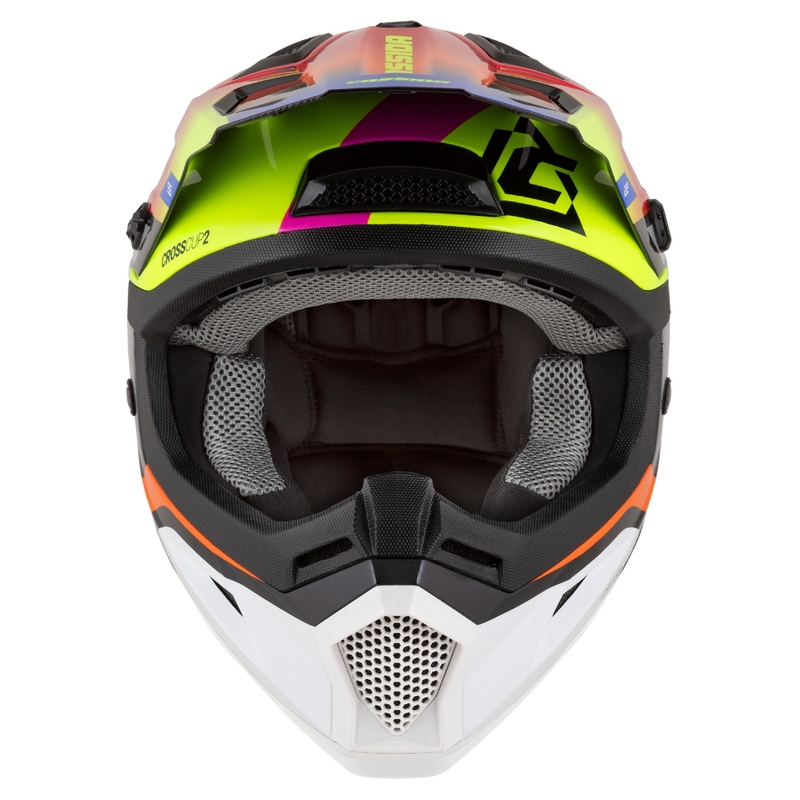 Detská motokrosová prilba na motorku Cassida Cross Cup 2 Napa perleťová multicolor