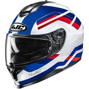 Integrálna helma na motorku HJC C70N Belis MC21 bielo-modro-červená