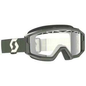 Motokrosové okuliare SCOTT Primal Enduro khaki s čírym plexi