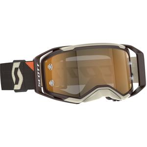 Motokrosové okuliare SCOTT Prospect 2.0 AMP tmavo hnedo-béžové so zlatým plexi