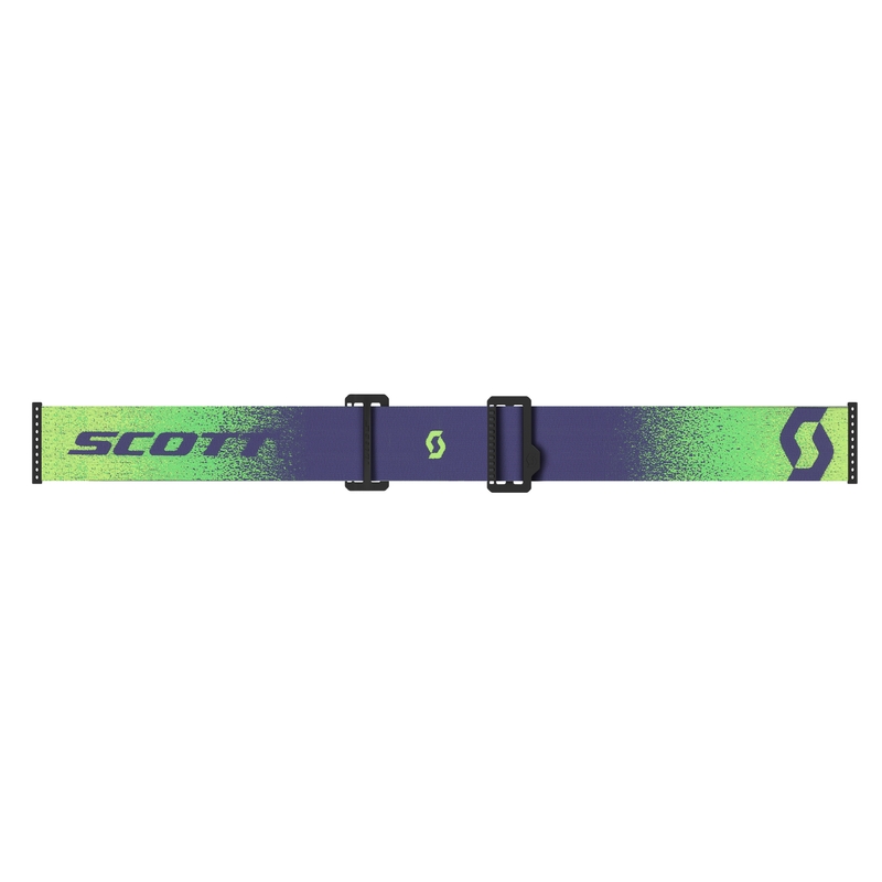 Motokrosové okuliare SCOTT Prospect 2.0 AMP fialovo-fluo žlté s modrým zrkadlovým plexi