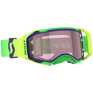 Motokrosové okuliare SCOTT Prospect 2.0 AMP fialovo-fluo žlté s ružovým plexi