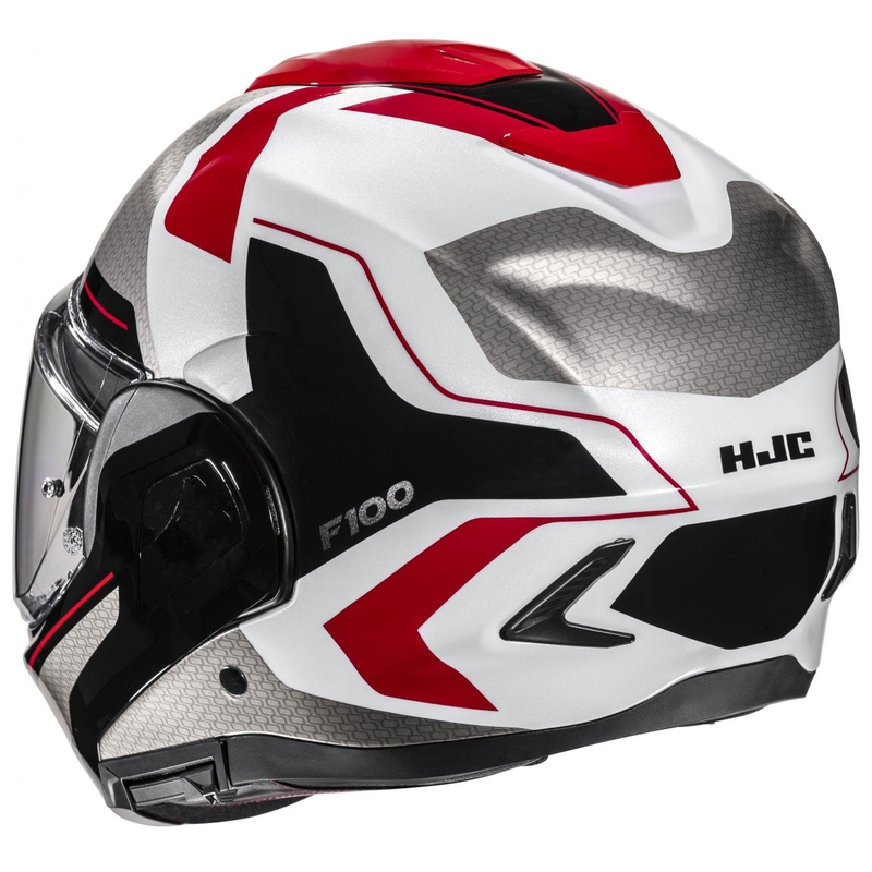 Preklápacia prilba na motocykel HJC F100 Bios MC1 sivo-čierno-červená