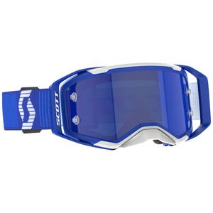 Motokrosové okuliare SCOTT Prospect 2.0 modro-biele s modrým zrkadlovým sklom