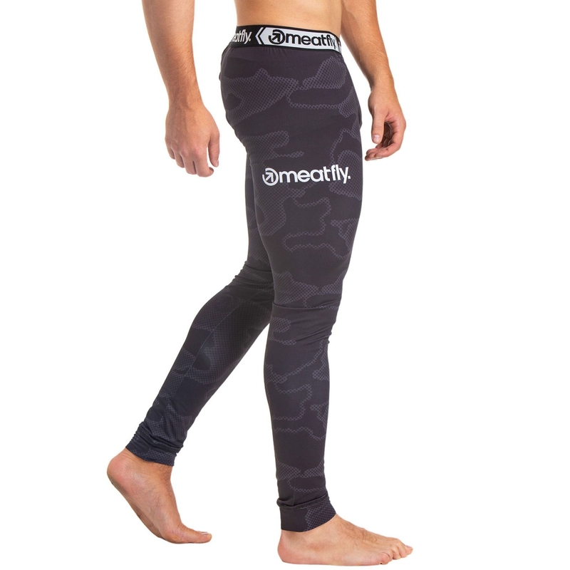 Termo spodky Meatfly Sloan čierno-sivé