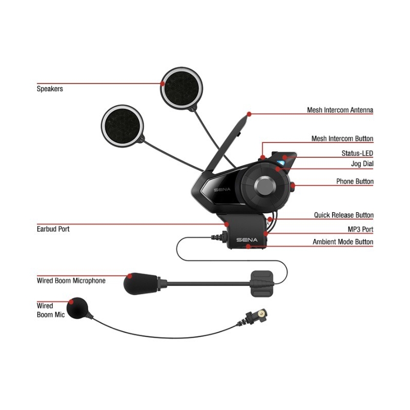 Sada 2 ks Bluetooth Interkomov SENA 30K