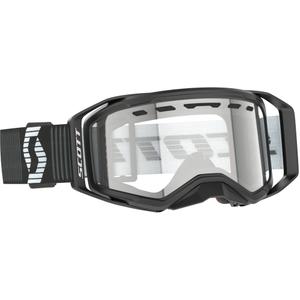 Motokrosové okuliare SCOTT Prospect 2.0 Enduro čierno-biele s čírym plexi