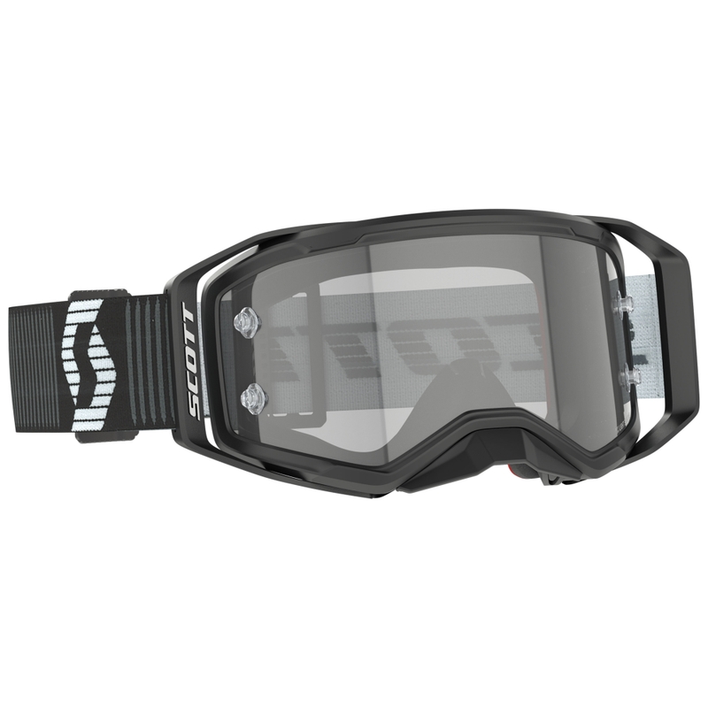 Motokrosové okuliare SCOTT Prospect 2.0 LS čierno-biele s light sensitive plexi