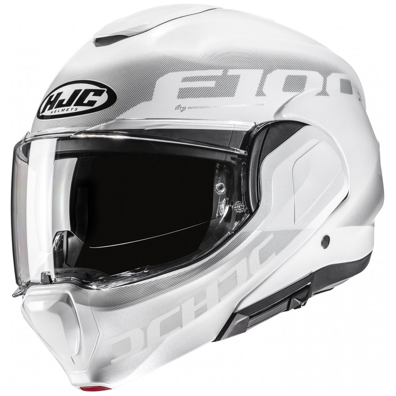 Preklápacia prilba na motocykel HJC F100 Hetal MC10 bielo-sivá