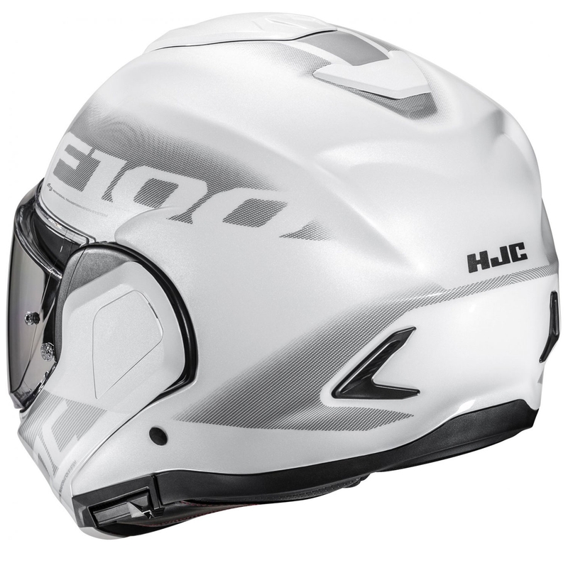 Preklápacia prilba na motocykel HJC F100 Hetal MC10 bielo-sivá
