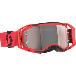 Motokrosové okuliare SCOTT Prospect 2.0 červeno-čierne so strieborným plexi