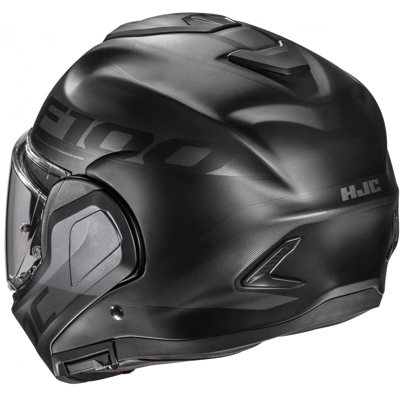 Preklápacia prilba na motocykel HJC F100 Hetal MC5SF čierno-sivá