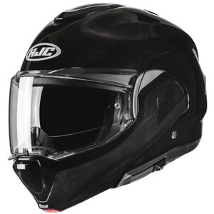 Preklápacia prilba na motorku HJC F100 Solid metalická čierna