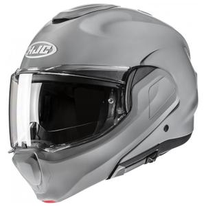 Preklápacia prilba na motorku HJC F100 Solid sivá