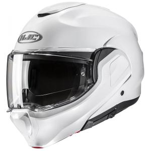 Preklápacia prilba na motorku HJC F100 Solid perleťovo biela