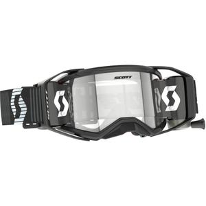 Motokrosové okuliare SCOTT Prospect 2.0 Super WFS čierno-biele s čírym plexi