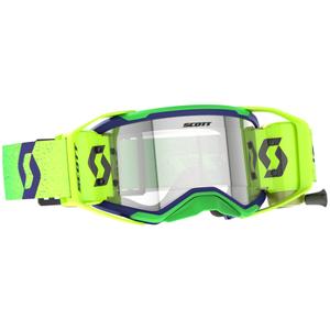 Motokrosové okuliare SCOTT Prospect 2.0 WFS fialovo-fluo žlté s čírym plexi