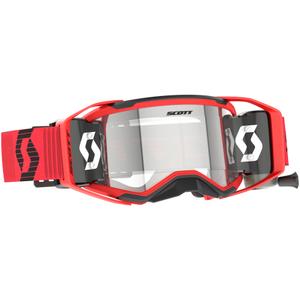 Motokrosové okuliare SCOTT Prospect 2.0 WFS červeno-čierne s čírym plexi