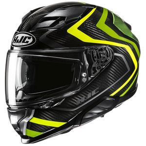 Integrálna helma na motorku HJC F71 Carbon Nevio MC3H čierno-fluo zelená
