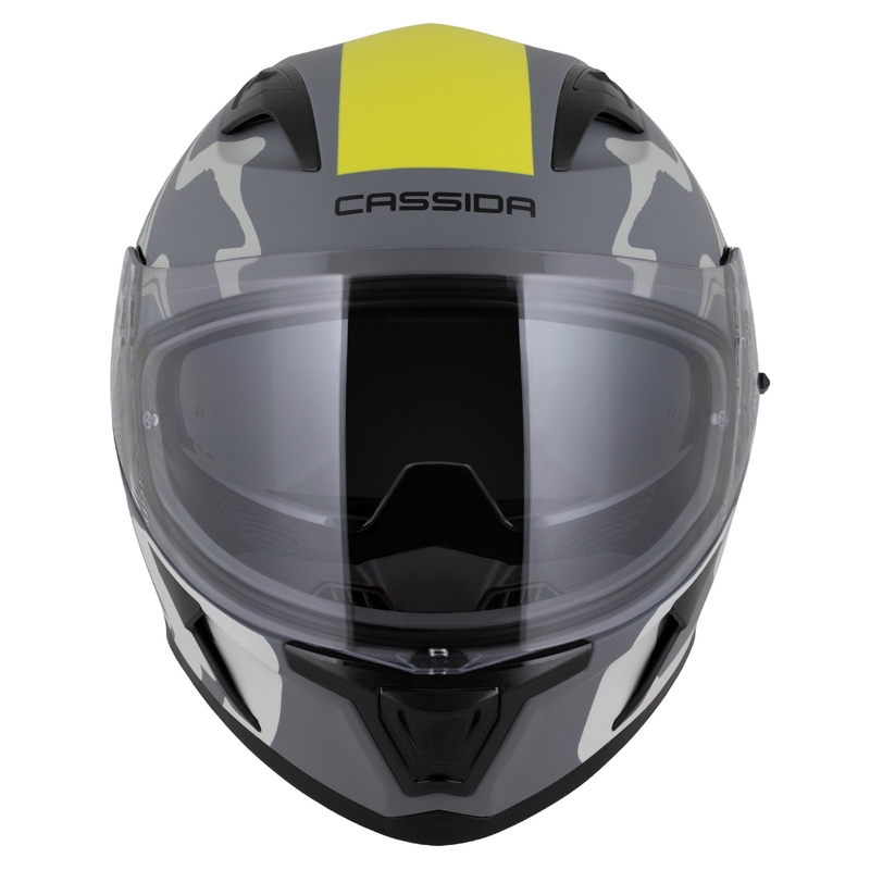 Integrálna prilba Cassida Orbit Multivers matná šedo-fluo žlto-čierna