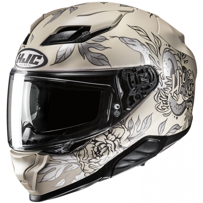Integrálna prilba na motocykel HJC F71 Eliz MC9SF béžovo-sivá
