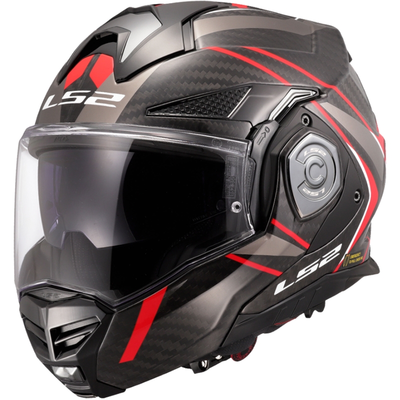 Preklápacia helma na motorku LS2 FF901 Advant XC Future II čierno-červená