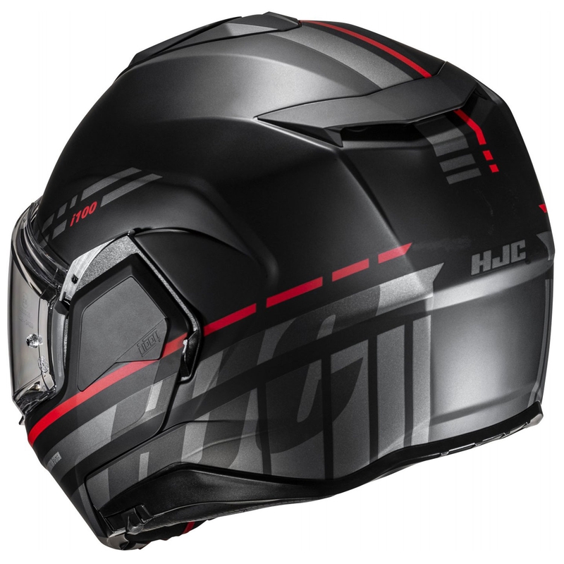 Preklápacia prilba na motocykel HJC i100 Sysma MC1SF sivo-čierna