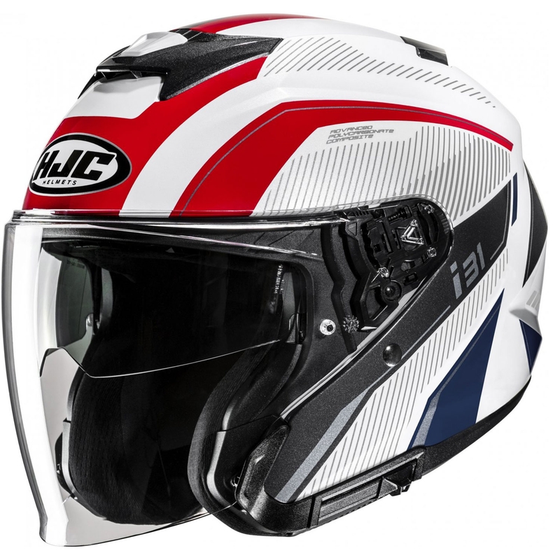 Otvorená prilba na motocykel HJC i31 Reno MC21 bielo-červeno-modrá