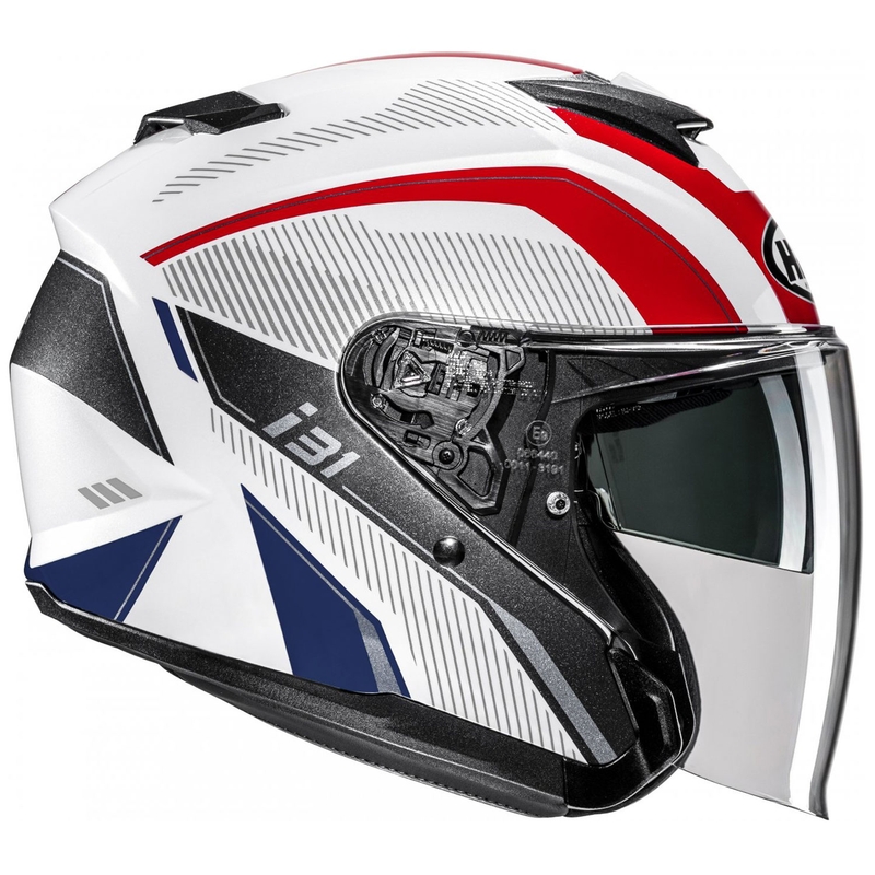 Otvorená prilba na motocykel HJC i31 Reno MC21 bielo-červeno-modrá