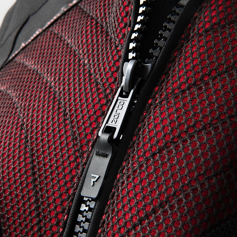 Dámska bunda na motorku Rebelhorn Jax čierno-červená