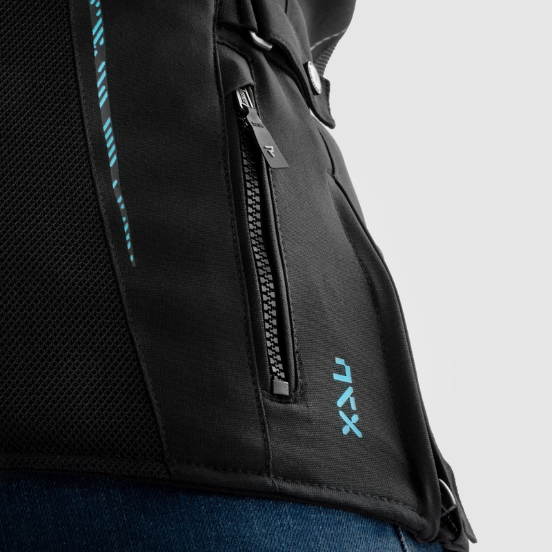 Dámska bunda na motorku Rebelhorn Jax čierno-mätová