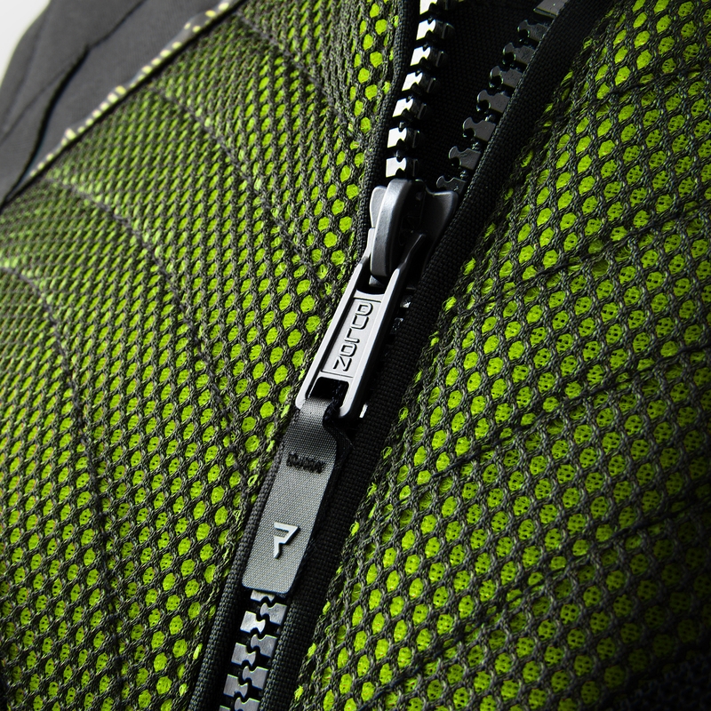 Dámska bunda na motorku Rebelhorn Jax čierno-fluo žltá