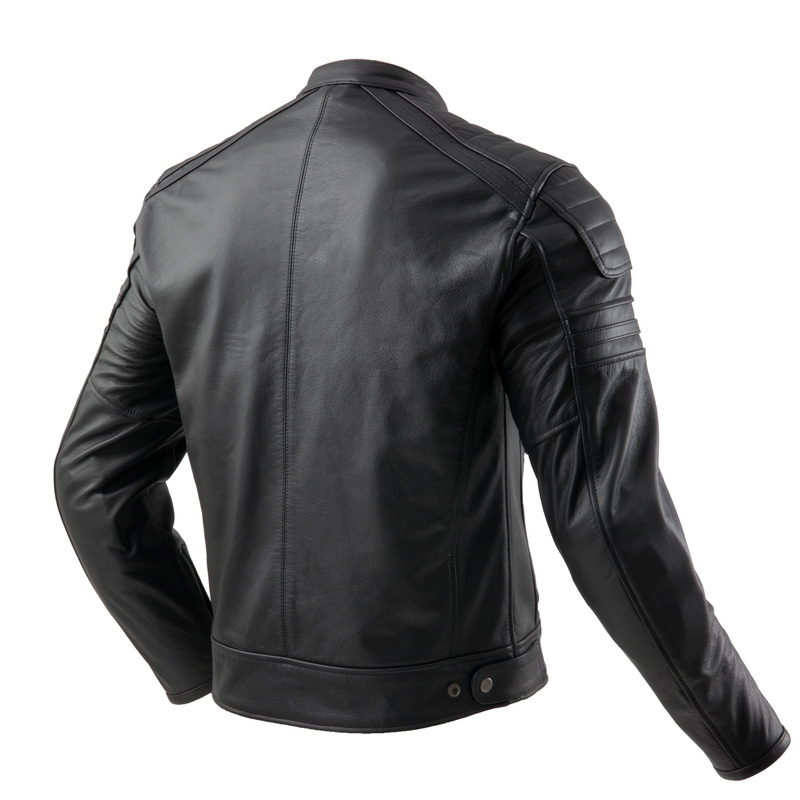 Kožená bunda na motorku Ozone Colt čierna