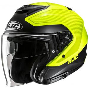 Otvorená prilba na motorku HJC i31 Tevis MC3HSF fluo žlto-čierna