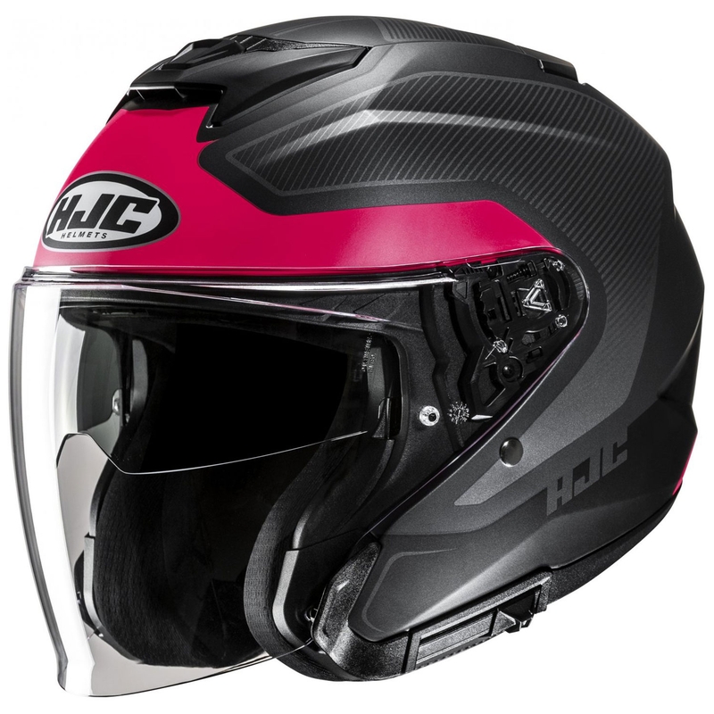 Otvorená prilba na motocykel HJC i31 Tevis MC8SF červeno-čierna