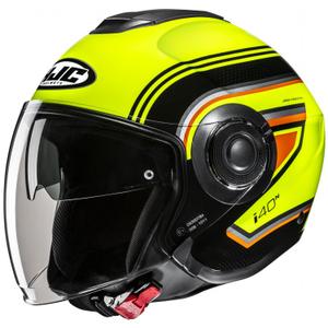 Otvorená prilba na motorku HJC i40N Linia MC3H fluo žlto-čierna