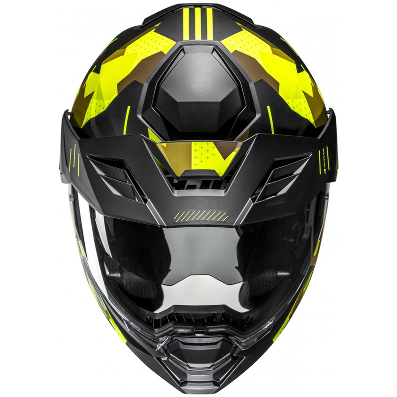 Výklopná prilba na motorku HJC i80 Roki MC3HSF fluo žlto-čierna