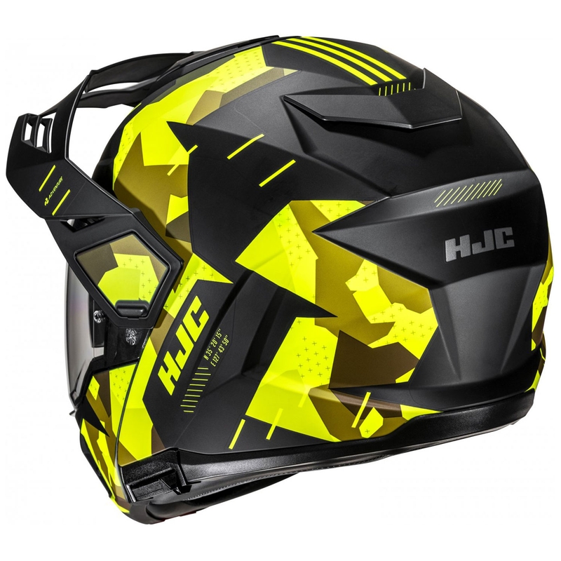 Výklopná prilba na motorku HJC i80 Roki MC3HSF fluo žlto-čierna