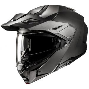 Výklopná prilba na motorku HJC i80 Solid Semi Flat titánová