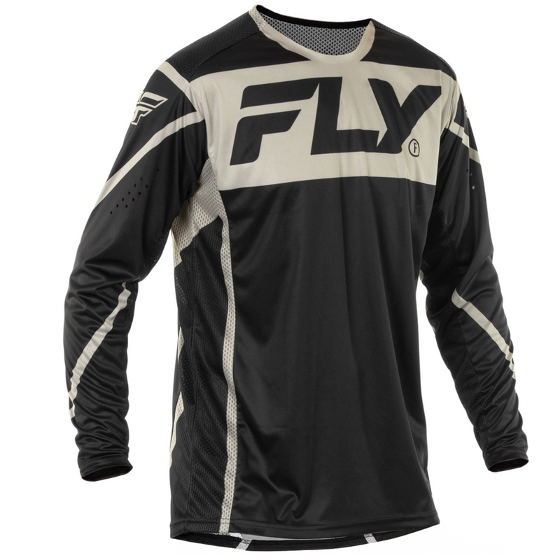 Motokrosový dres FLY Racing Lite čierno-sivý
