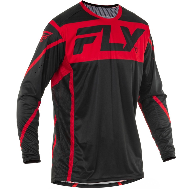 Motokrosový dres FLY Racing Lite čierno-červený