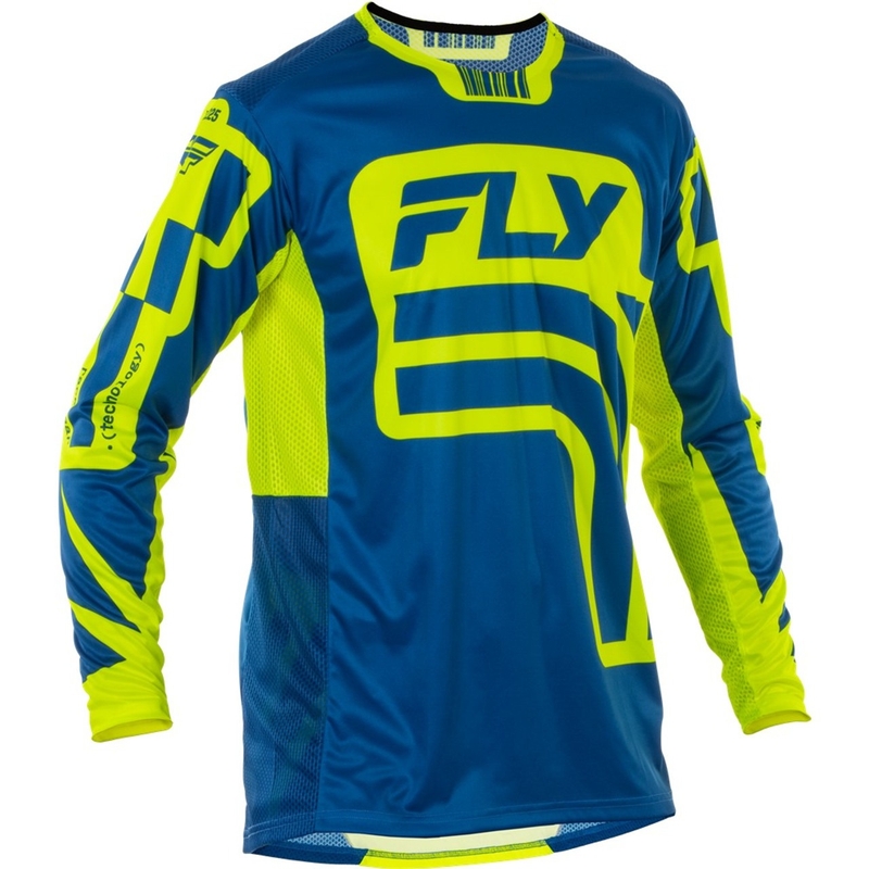 Motokrosový dres FLY Racing Lite Lancer modro-fluo žltá