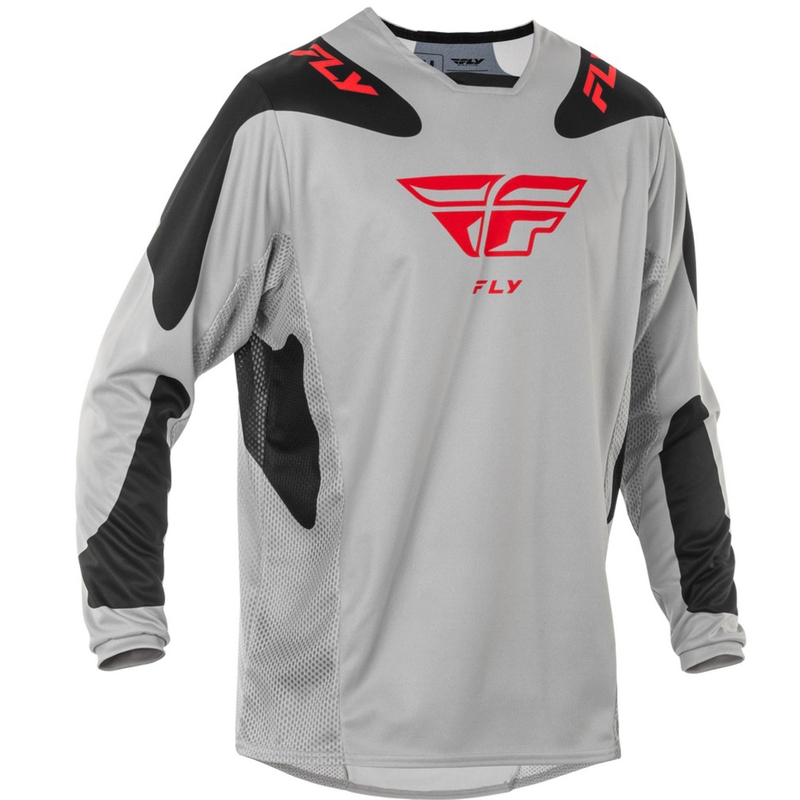 Motokrosový dres FLY Racing Kinetic Sym šedo-červeno-čierny