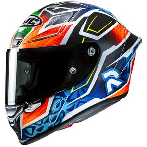 Integrálna prilba na motorku HJC RPHA 1 Binder Replica 2024 MC27SF čierno-oranžovo-modrá