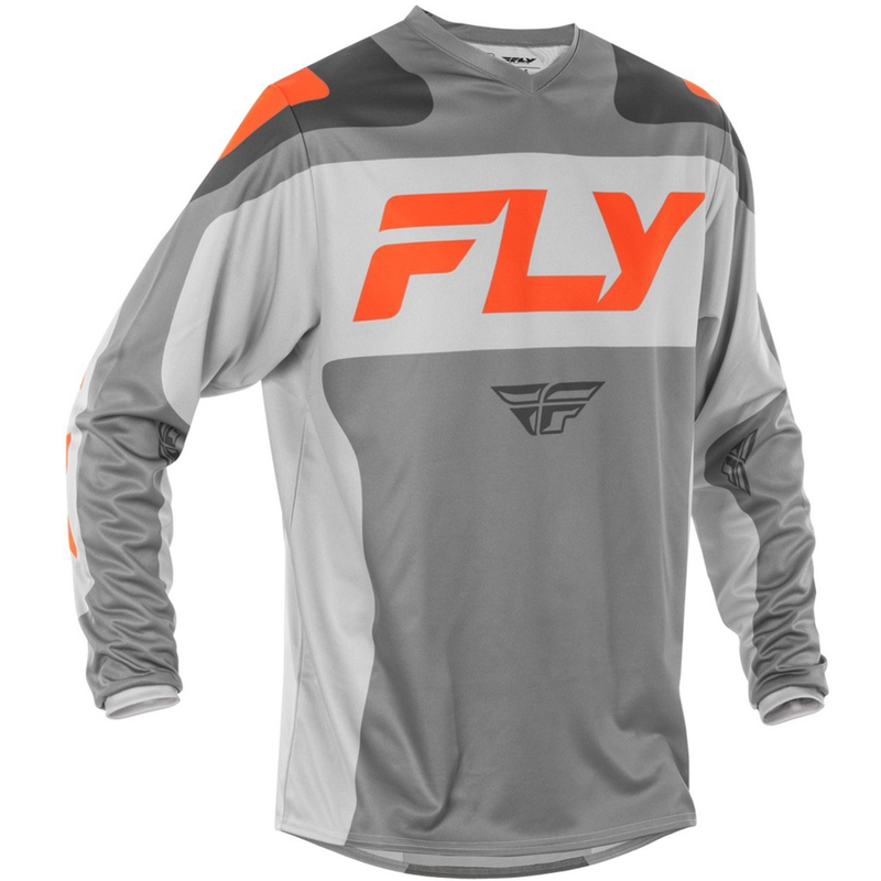 Motokrosový dres FLY Racing F-16 šedo-oranžový