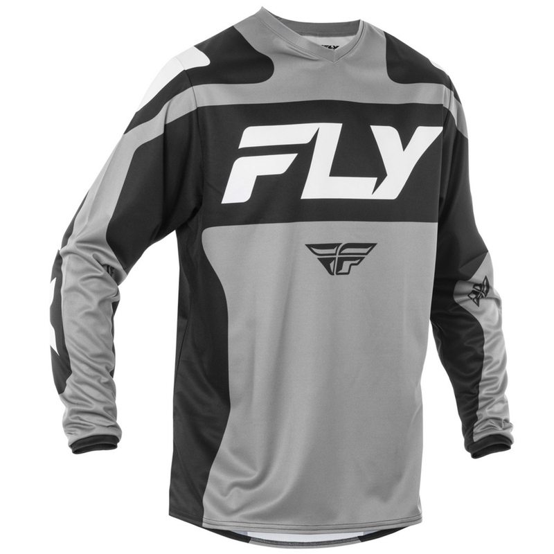 Motokrosový dres FLY Racing F-16 sivo-čierno-biely