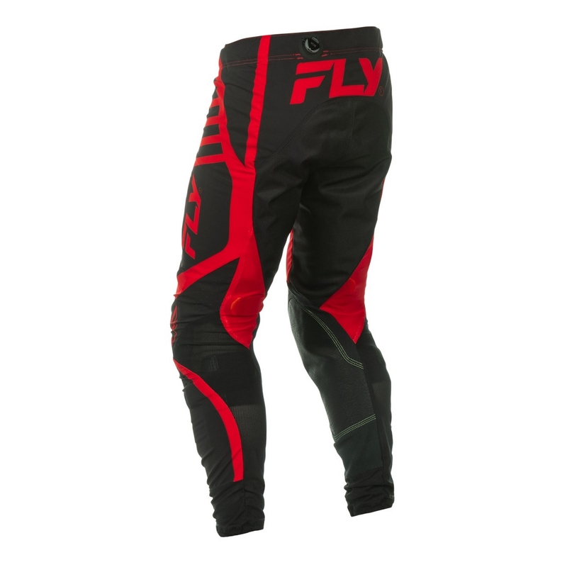 Motokrosové nohavice FLY Racing Lite čierno-červené