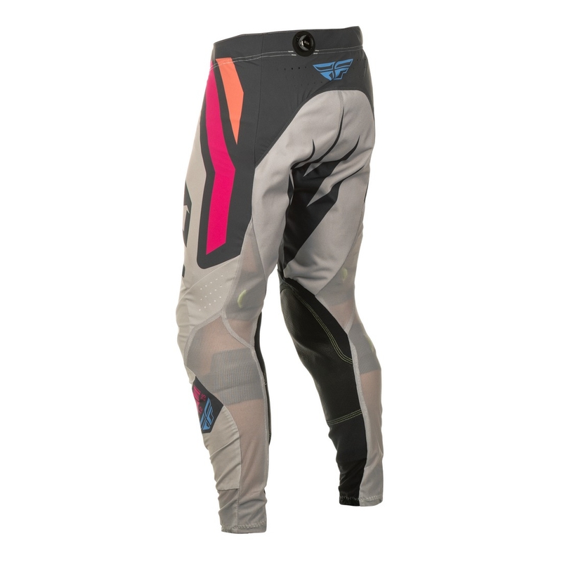 Motokrosové nohavice FLY Racing Lite Vice šedo-ružové