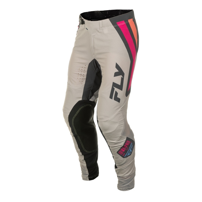 Motokrosové nohavice FLY Racing Lite Vice šedo-ružové