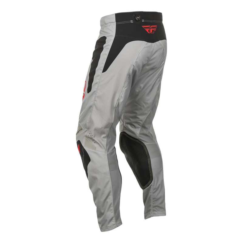 Motokrosové nohavice FLY Racing Kinetic Sym šedo-červeno-čierne